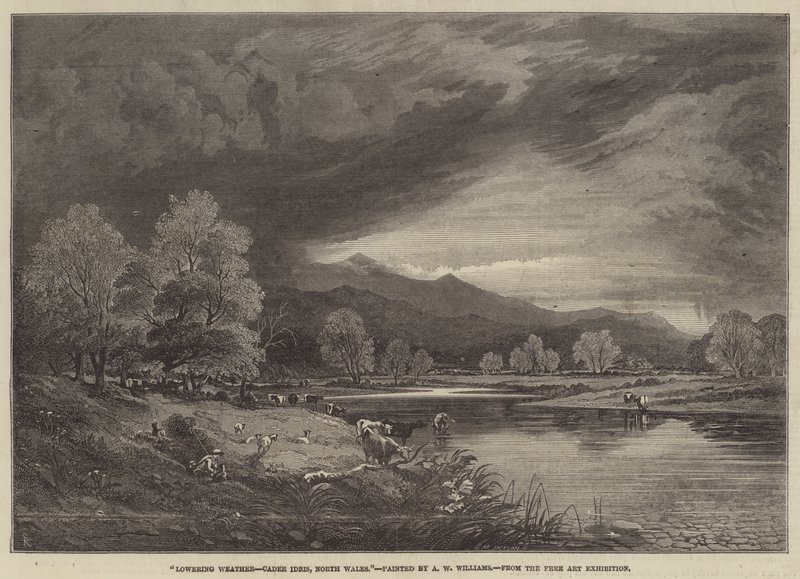 降低天气，Cader Idris，北威尔士 作者 阿尔弗雷德·沃尔特·威廉姆斯