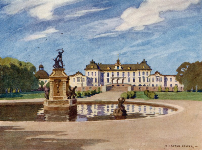 Drottningholm宫，斯德哥尔摩 作者 阿尔弗雷德·希顿·库珀