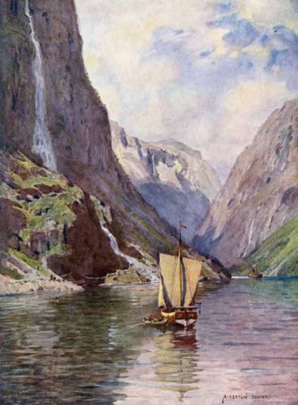 Gudvangen，Sogne Fjord 作者 阿尔弗雷德·希顿·库珀