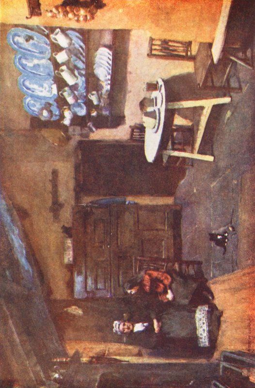 湖区：老客栈厨房，科尼斯顿（彩色石版画） 作者 阿尔弗雷德·希顿·库珀