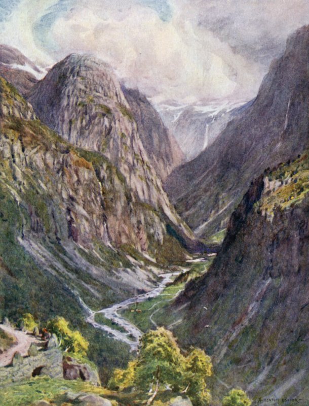 Naerdal，来自Stalheim，Sogne Fjord 作者 阿尔弗雷德·希顿·库珀