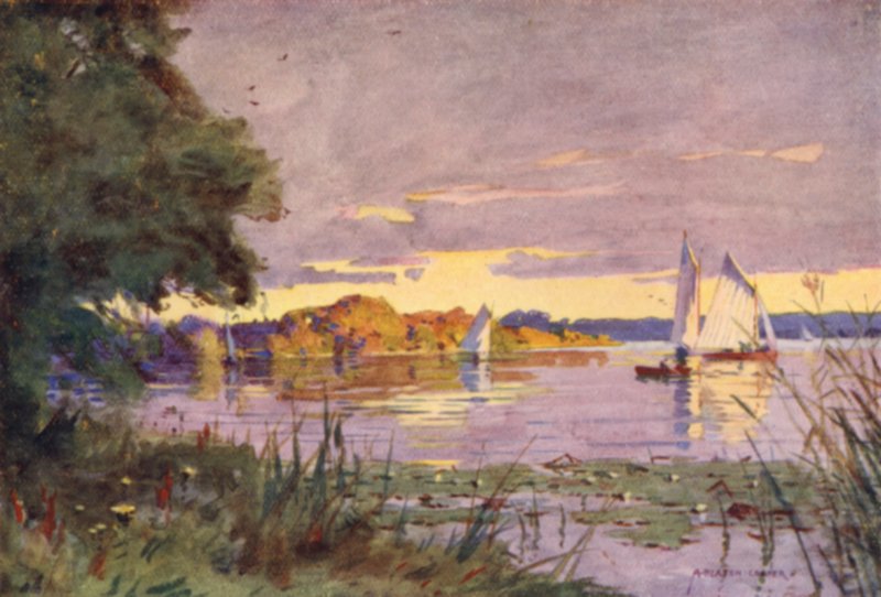 Oulton Broad，Suffolk 作者 阿尔弗雷德·希顿·库珀