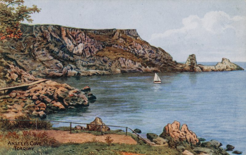 Anstey&39;s Cove，Torquay 作者 阿尔弗雷德·罗伯特·昆顿