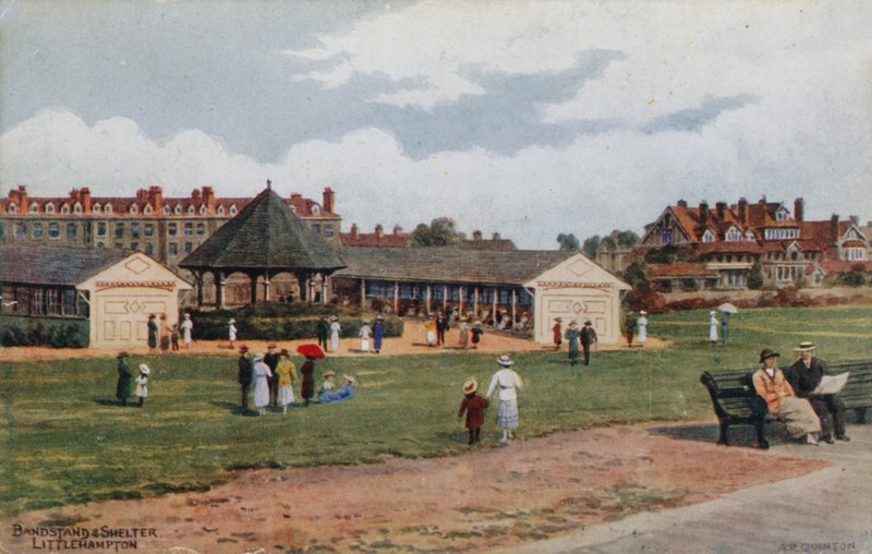 Littlehampton，Bandstand und Shelter 作者 阿尔弗雷德·罗伯特·昆顿