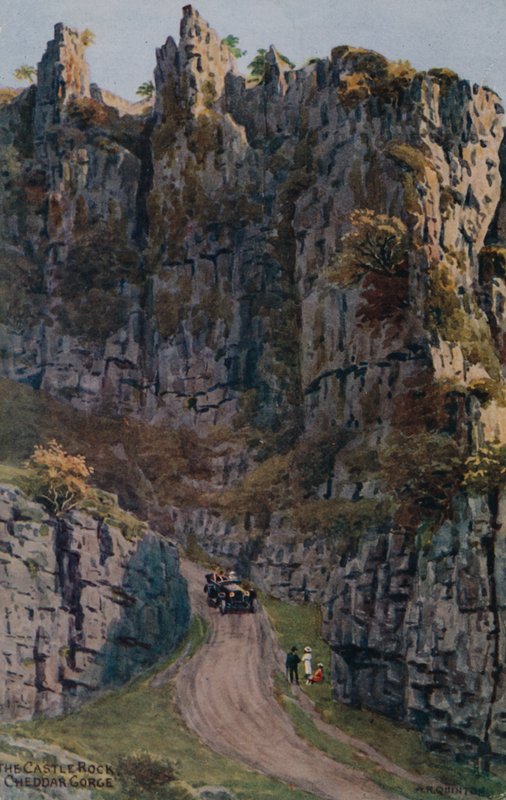 Castle Rock，Cheddar Gorge 作者 阿尔弗雷德·罗伯特·昆顿
