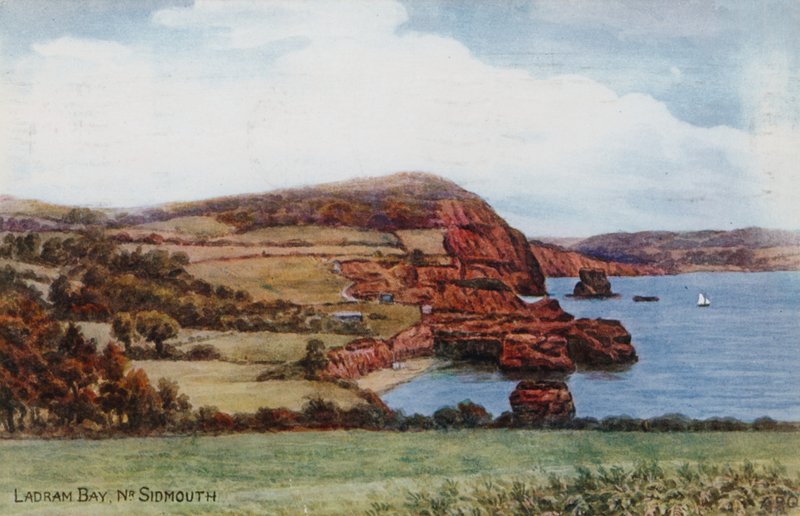 Ladram Bay，Nr Sidmouth 作者 阿尔弗雷德·罗伯特·昆顿