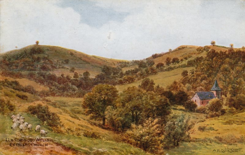 Llandrindod Wells，Cefnllys教堂 作者 阿尔弗雷德·罗伯特·昆顿