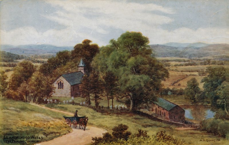 Llandrindod Wells，教区教堂 作者 阿尔弗雷德·罗伯特·昆顿