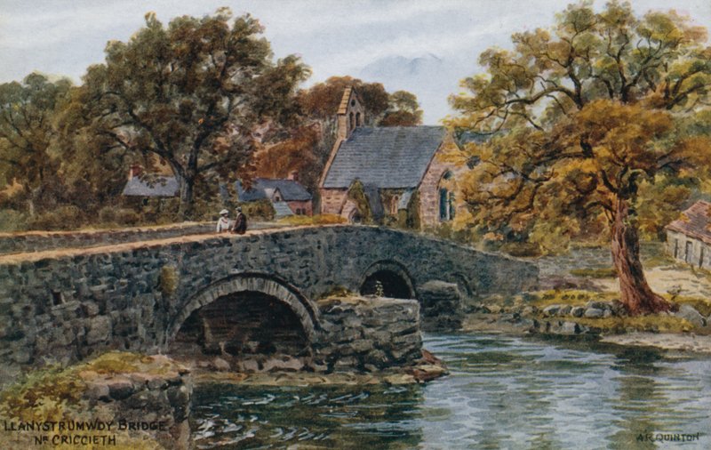Llanystrumwdy Bridge，Nr。克里基厄斯 作者 阿尔弗雷德·罗伯特·昆顿