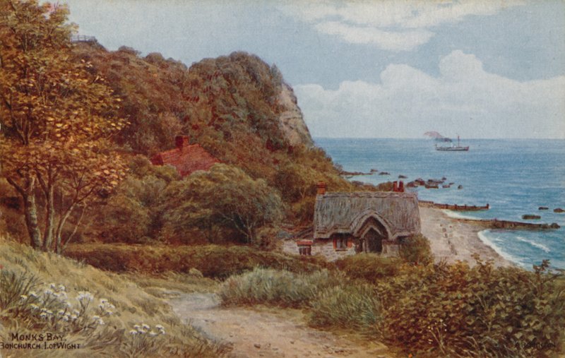 Monks Bay，Bonchurch，我怀特 作者 阿尔弗雷德·罗伯特·昆顿