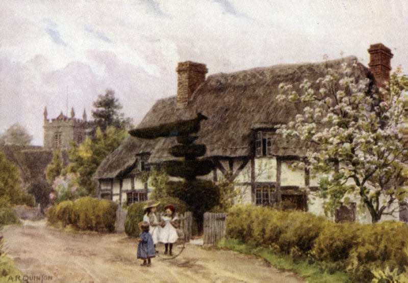 Norton, near Evesham, Worcester (colour litho) 作者 阿尔弗雷德·罗伯特·昆顿