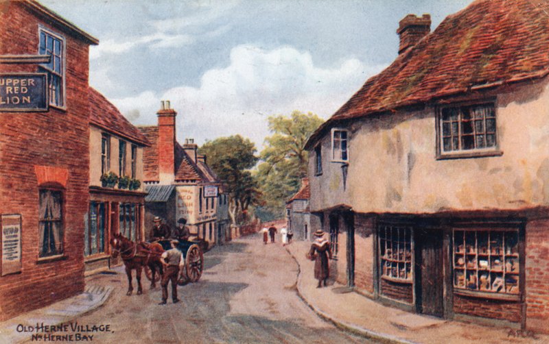 Old Herne Village，Nr。黑尔讷湾 作者 阿尔弗雷德·罗伯特·昆顿