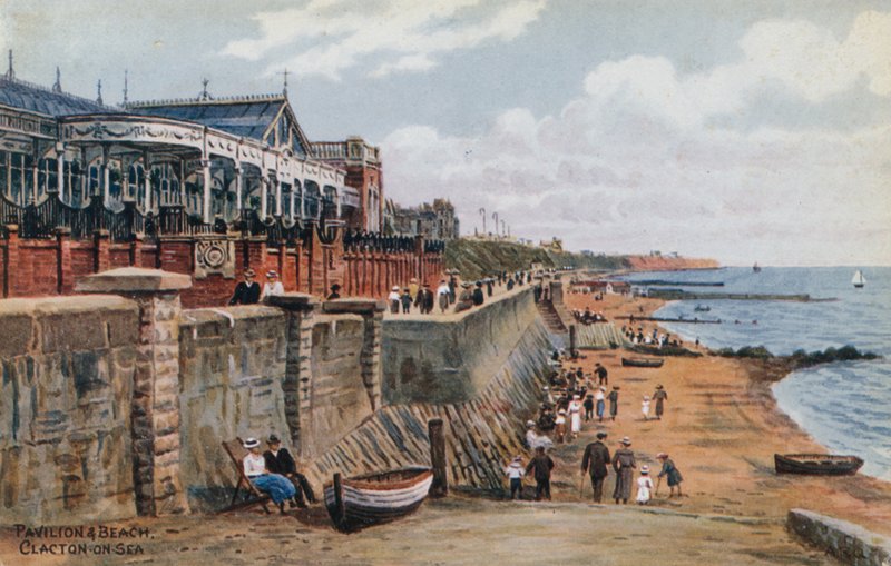 Pavilion und Beach，Clacton-on-Sea 作者 阿尔弗雷德·罗伯特·昆顿