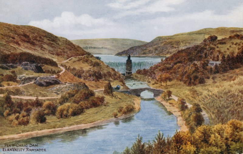 Pen-y-Garig Dam，Elan Valley，Rhayader 作者 阿尔弗雷德·罗伯特·昆顿