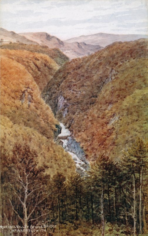 Rheidol Valley，Devil&39;s Bridge，Nr。阿伯里斯特威斯 作者 阿尔弗雷德·罗伯特·昆顿