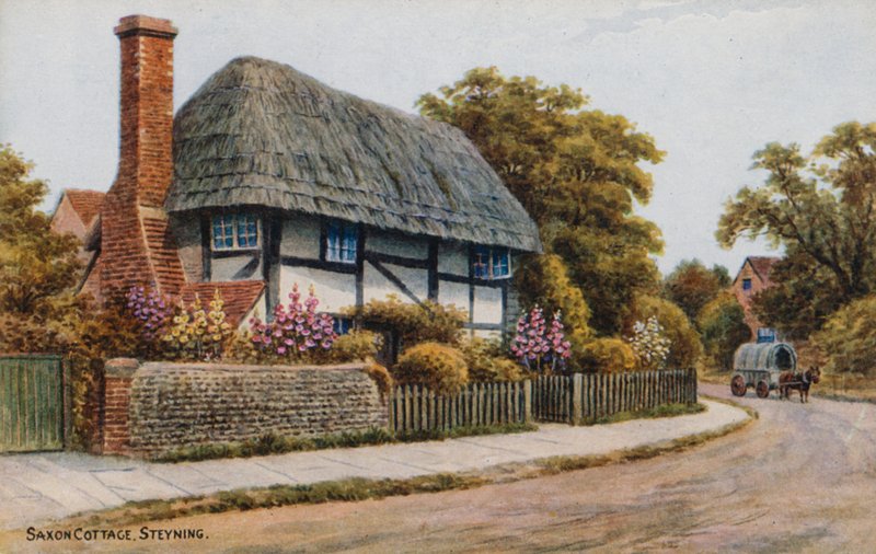 Saxon Cottage，Steyning 作者 阿尔弗雷德·罗伯特·昆顿