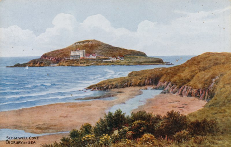 Sedgewell Cove，Bigbury-on-Sea 作者 阿尔弗雷德·罗伯特·昆顿