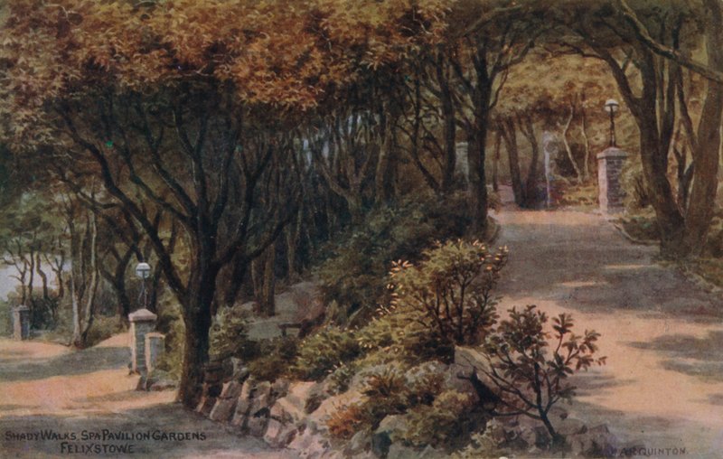 Shady Walks，Spa Pavilion Gardens，Felixstowe 作者 阿尔弗雷德·罗伯特·昆顿