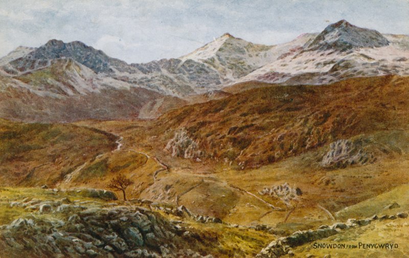 Snowdon，来自Penygwryd 作者 阿尔弗雷德·罗伯特·昆顿