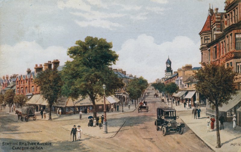 Station Rd和Pier Avenue，Clacton-on-Sea 作者 阿尔弗雷德·罗伯特·昆顿