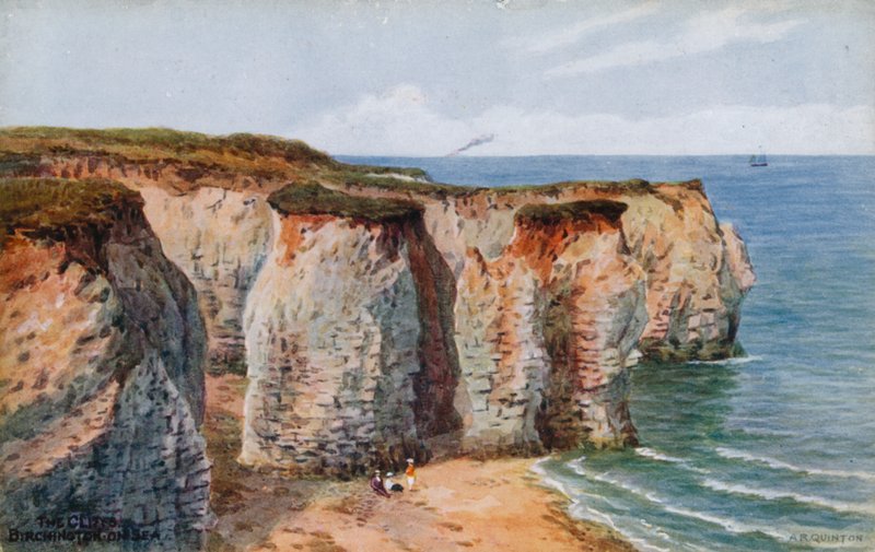 悬崖，Birchington-on-Sea 作者 阿尔弗雷德·罗伯特·昆顿