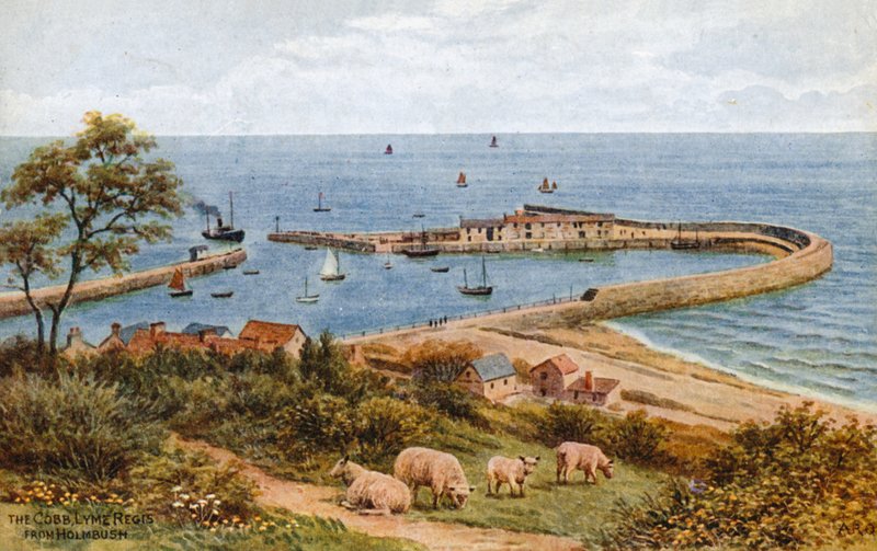 来自Holmbush的Cobb，Lyme Regis 作者 阿尔弗雷德·罗伯特·昆顿