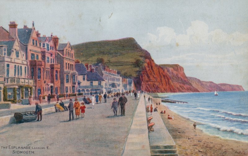 The Esplanade，Looking E，Sidmouth 作者 阿尔弗雷德·罗伯特·昆顿