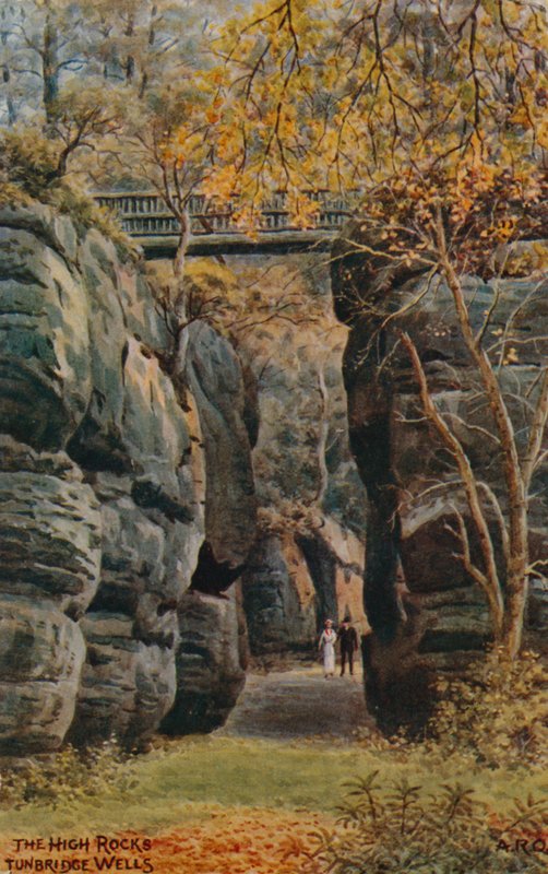 High Rocks，Tunbridge Wells 作者 阿尔弗雷德·罗伯特·昆顿
