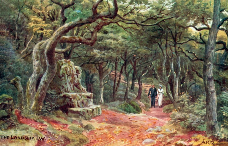 The Landslip，怀特岛 作者 阿尔弗雷德·罗伯特·昆顿