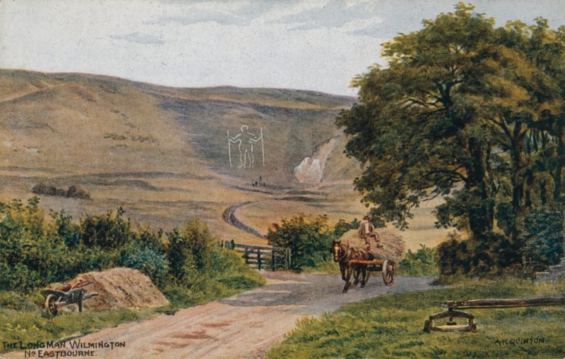 The Long Man，Wilmington，Eastbourne 作者 阿尔弗雷德·罗伯特·昆顿
