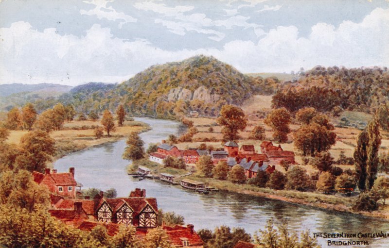Severn，来自Castle Walk，Bridgnorth 作者 阿尔弗雷德·罗伯特·昆顿