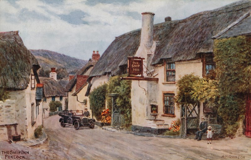 The Ship Inn，Porlock 作者 阿尔弗雷德·罗伯特·昆顿