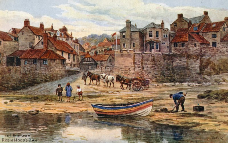 The Shipway，Robin Hood&39;s Bay 作者 阿尔弗雷德·罗伯特·昆顿