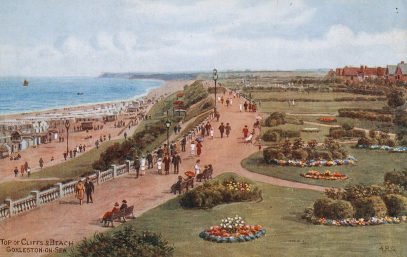 峭壁和海滩顶部，Gorleston-on-Sea 作者 阿尔弗雷德·罗伯特·昆顿
