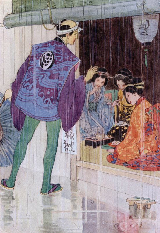 天皇的故事》插图（彩色石版画） 作者 爱丽丝·博林布鲁克（后）伍德沃德