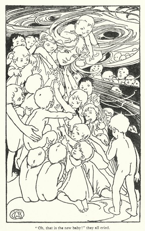 查尔斯-金斯利为《水宝宝》绘制的插图（石版画） 作者 爱丽丝·博林布鲁克（后）伍德沃德