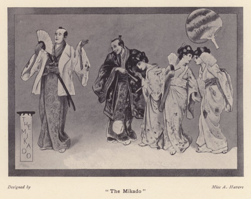"The Mikado" (litho) 作者 爱丽丝·哈弗斯