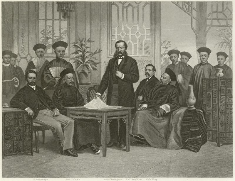 中国驻外使馆，1868年 作者 阿隆佐·查佩尔