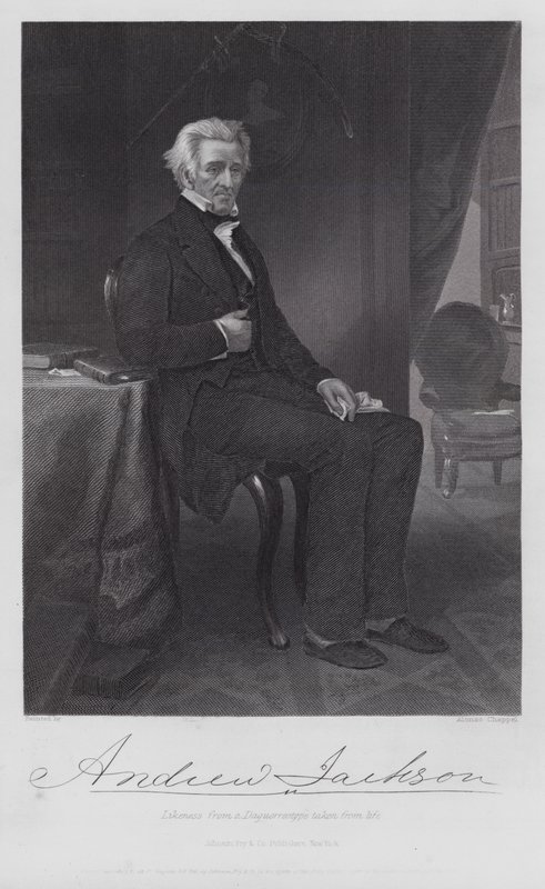 Andrew Jackson (engraving) 作者 阿隆佐（后）查佩尔