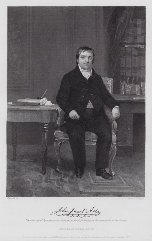 John Jacob Astor (engraving) 作者 阿隆佐（后）查佩尔