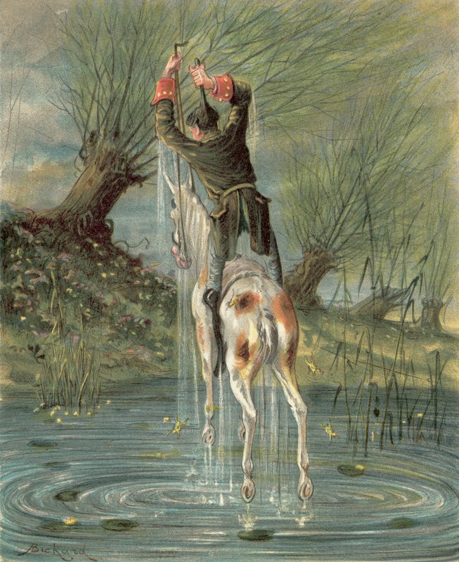 男爵蒙克豪森冒险（chromolitho） 作者 阿方斯·阿道夫·比哈德