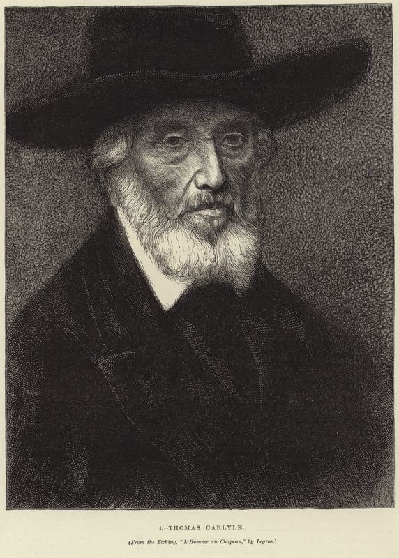 托马斯卡莱尔的肖像 作者 阿方斯·莱格罗斯（Alphonse Legros）