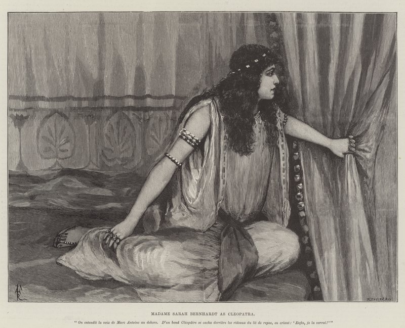 Sarah Bernhardt夫人为Cleopatra 作者 阿梅迪·福雷斯蒂尔