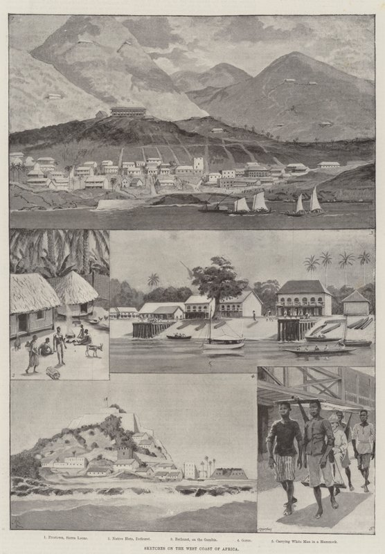 在非洲西海岸的草图 作者 阿梅迪·福雷斯蒂尔