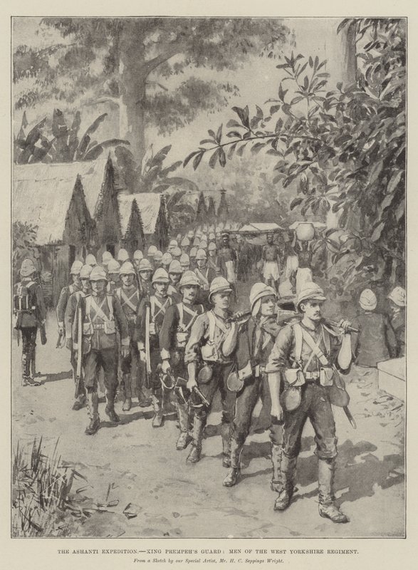 Ashanti探险队，Prempeh国王卫队，西约克郡军团的人 作者 阿梅迪·福雷斯蒂尔