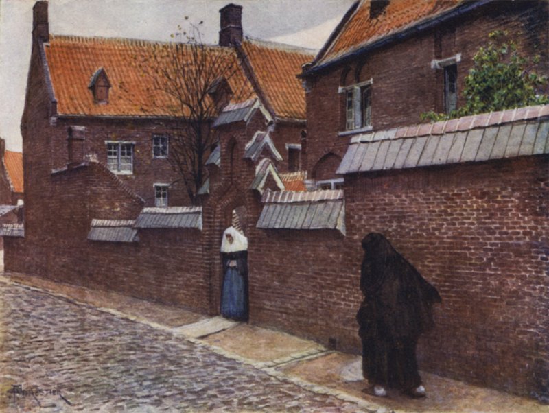 根特Mont St Amand的Beguinage 作者 在阿米迪·福里斯特
