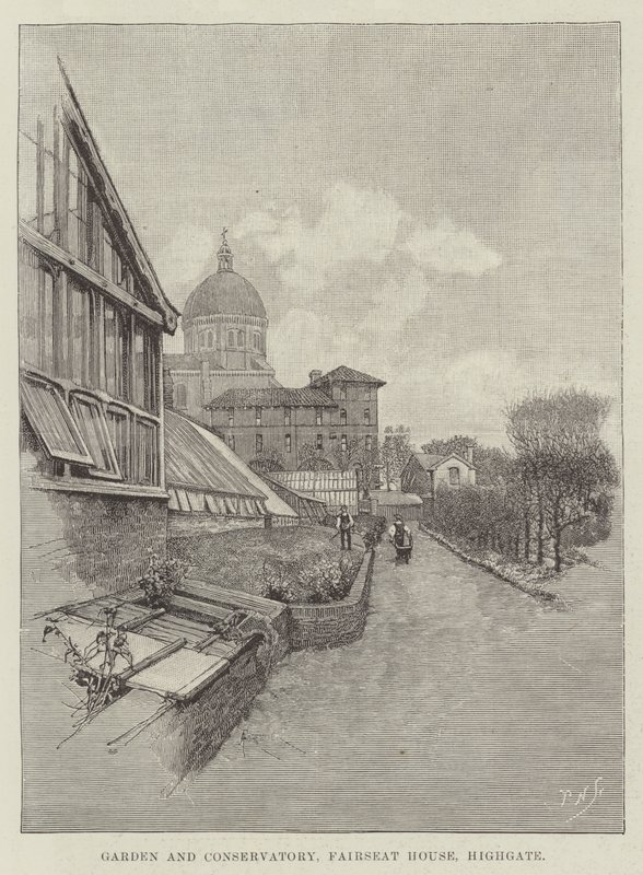 花园和温室，Fairseat House，Highgate 作者 阿梅迪·福雷斯蒂尔