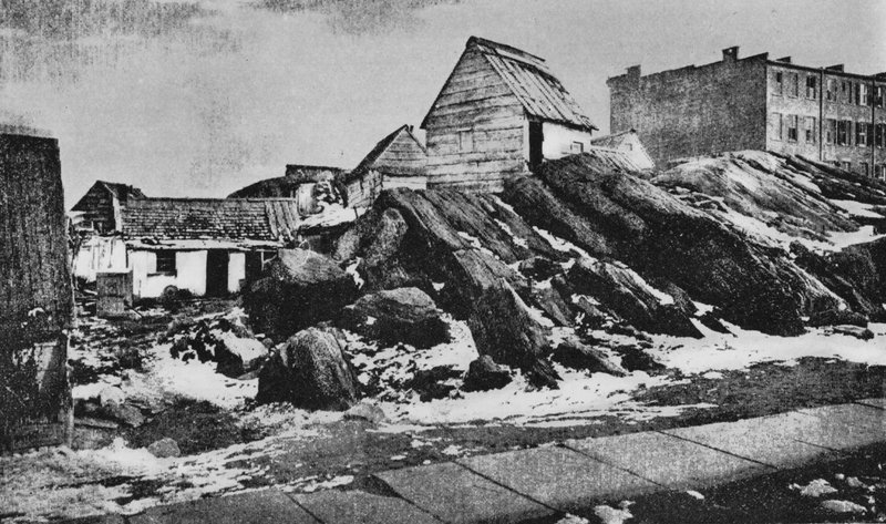 1880年3月4日《纽约每日画报》上的第一张半色调照片的复制品（黑白照片）。 作者 美国摄影师（后）