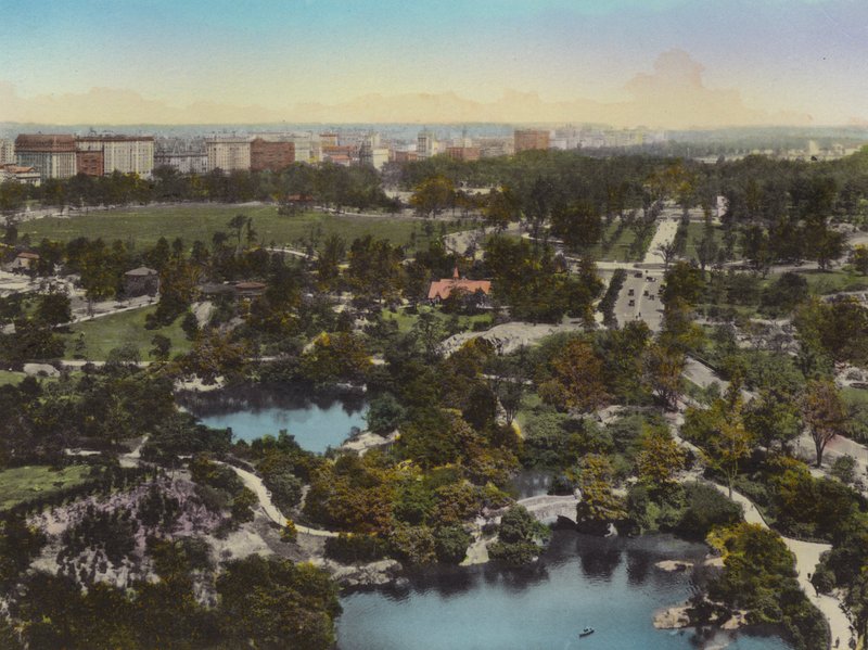 New York: Central Park, from 59th Street toward Central Park West (photo) 作者 美国摄影师（后）