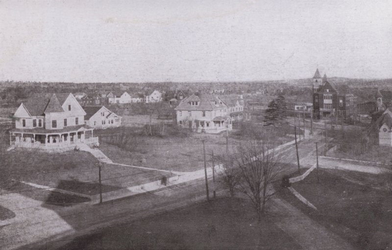 Old Orchard Beach, Maine: Looking inland from Old Orchard House (b/w photo) 作者 美国摄影师（后）